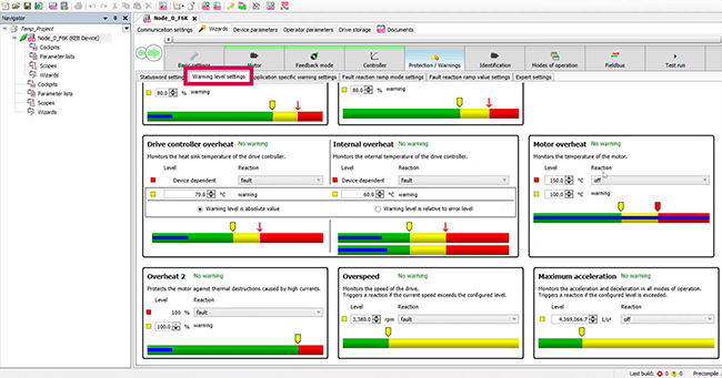 F6 Startup guide_KEB COMBIVIS Warning Level Settings