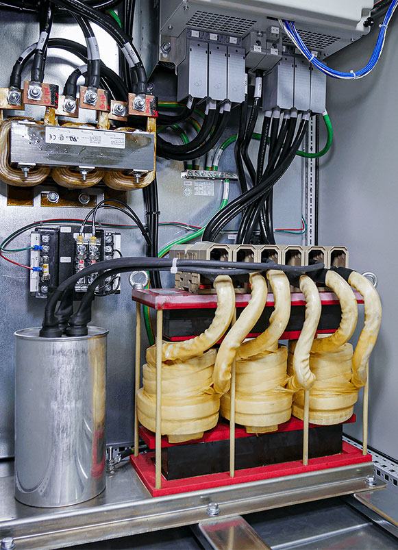 sinewave filter in cabinet