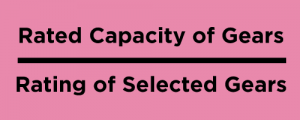gearing sf equation
