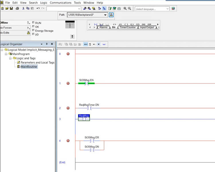 Beckhoff PLC programming in EtherNet/IP Adding ladder bit types under main routine