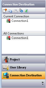 Select Connection Destination to configure the connection settings