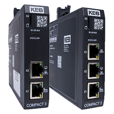 KEB Compact 3 IPC motion control products for industrial automation applications