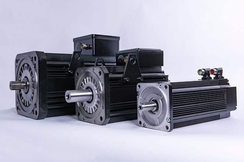 Photograph of three of KEB's DL4 Servo Motors