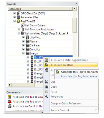 COMBIVIS Studio HMI - alarms