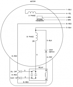 single phase motor wiring diagram