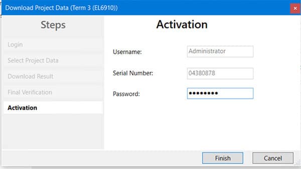 Beckhoff TwinCAT setup_Figure 31 - Activation after download project data