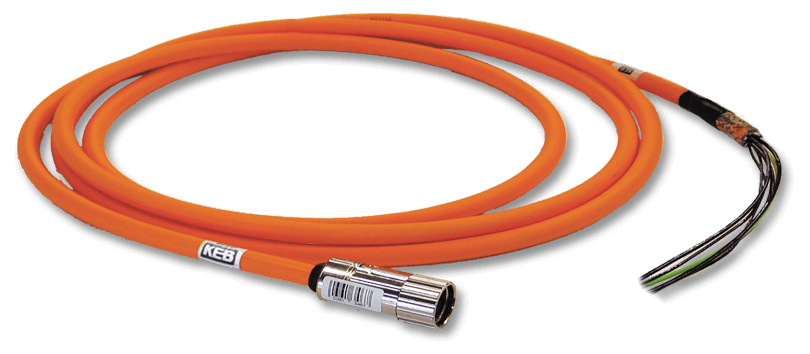 Product image of a KEB motor power cable for VFD industrial applications