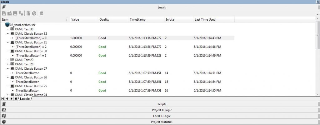 Combivis Studio HMI debug interface