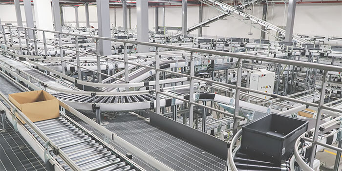 Large logistics warehouse