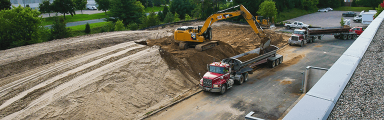 Construction work at KEB America Building Expansion