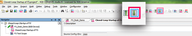 Download-Copy Combivis 6 Parameters to F5 Drive