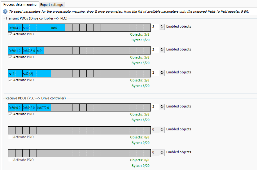J1939 gateway app Process Data Mapping Wizard