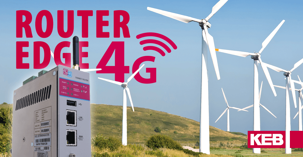 KEB C6 Router includes 4G cellular technology.