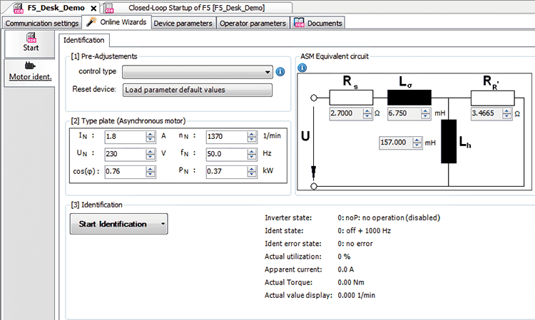 Confirm Motor Nameplate Data_Combivis Studio 6