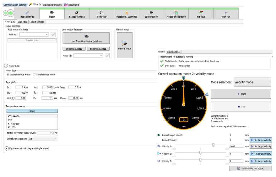 keb wizard dashboard