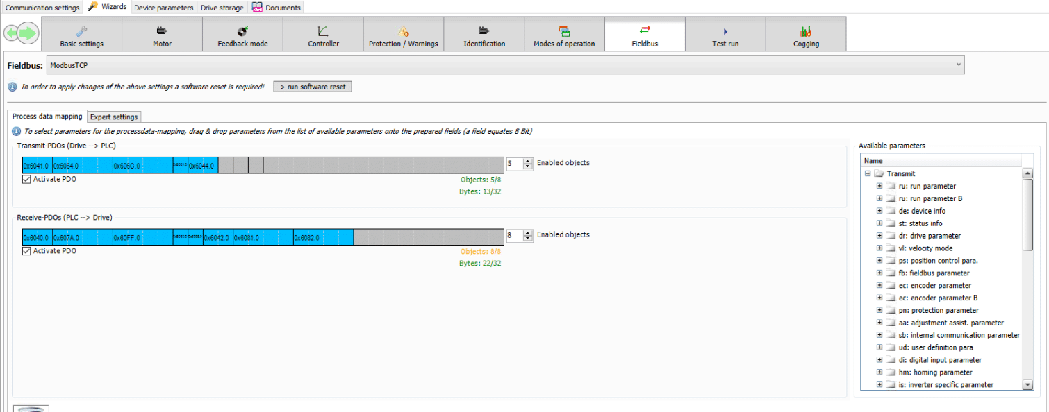 combivis modbus fieldbus wizard
