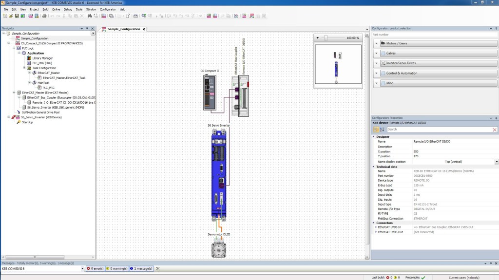 IEC 61131-3 motor selection