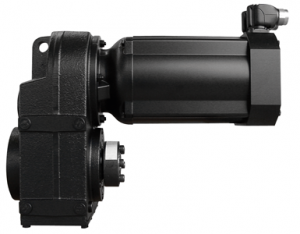 Offset gearing with servo motor