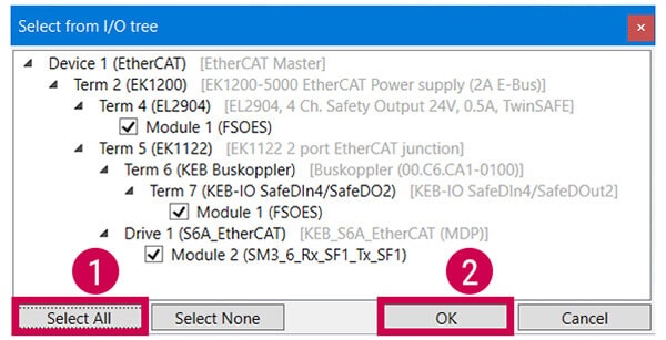 Beckhoff TwinCAT setup_Figure 18_Import Alias Devices