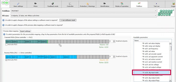 Selecting Profinet Combivis Fieldbus configuration