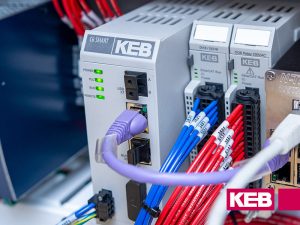 Photograph of a PLC or Industrial PC Installed in a Control Cabinet