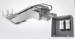 Escalator brakes and motor control products from KEB
