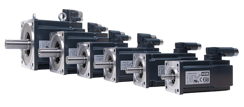 Six Servo Motors in different sizes