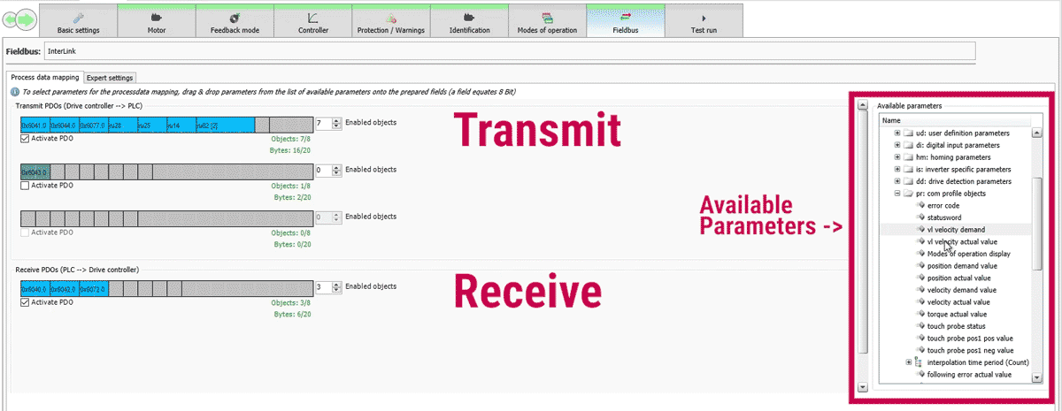 Demonstrate how to Apply torque and speed control parameters in the T6 auxiliary inverter