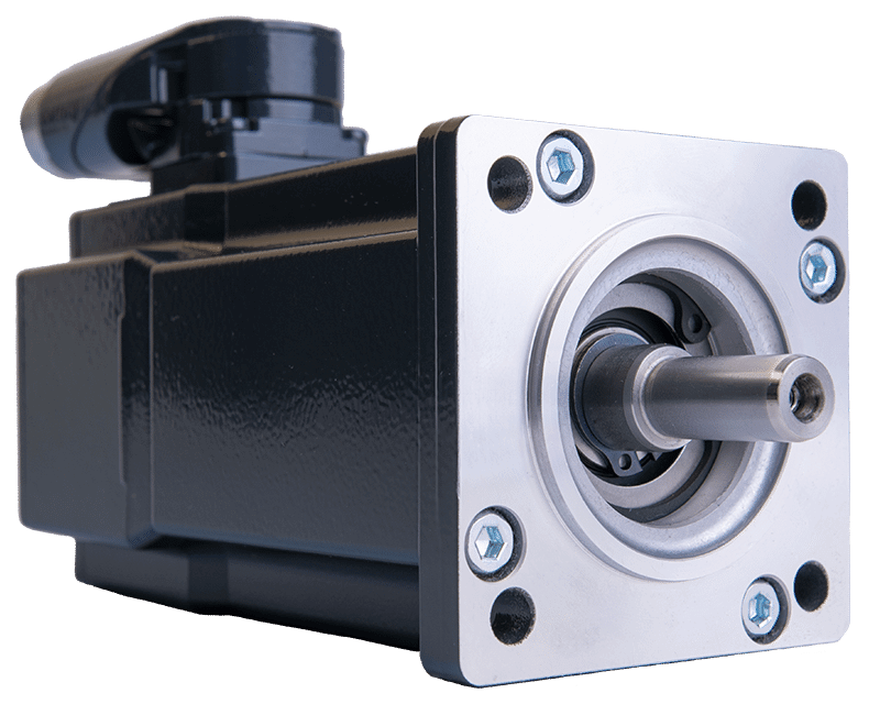 Close up of a Servo motor from KEB automation company